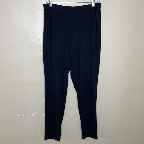 EILEEN FISHER Pants Black Soft Stretchy Knit Hand Pockets Essential Basic - Picture 10 of 10